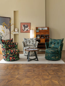 Nordic Luxury Hotel Style Dining Table And Chair Set Small Leisure Chair Baby Velvet Bedroom Single Sofa Chair Modern Simple