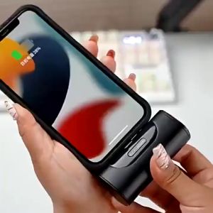 Mini Capsule Power Bank Wireless Powerbank Fast Charging With Cable Portable Charger Charging Mobile External Battery Portable Charger Capsule 5000mAh Type-C\iPhone