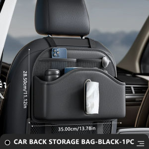 SEAMETAL Car Back Seat Organizer Multi-Functional Seatback Storage Bag Net Pocket Tissue Holder Wear-Resistant Hanging Organizer