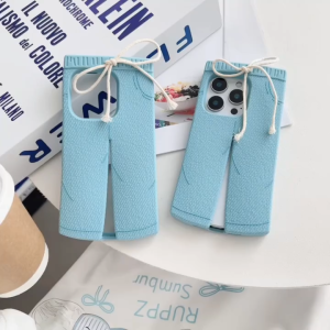 3D Fun Jeans Model Silicone Phone Case for iPhone 13 14 15 16 17 Pro Max casing Soft silicone protective cover for iPhone17Promax case