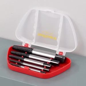 STONEGO 5PCS/6PCS Broken Damaged Screwdriver Extractor Drill Bit Set Carbon Steel Double Side Screw Pull Center Drill Bits