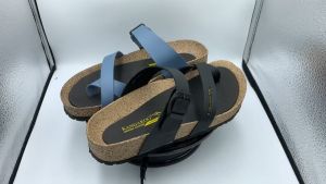 Kangaroo Lady Slipper Selipar Perempuan Slip On Sandal Black Blue 1005