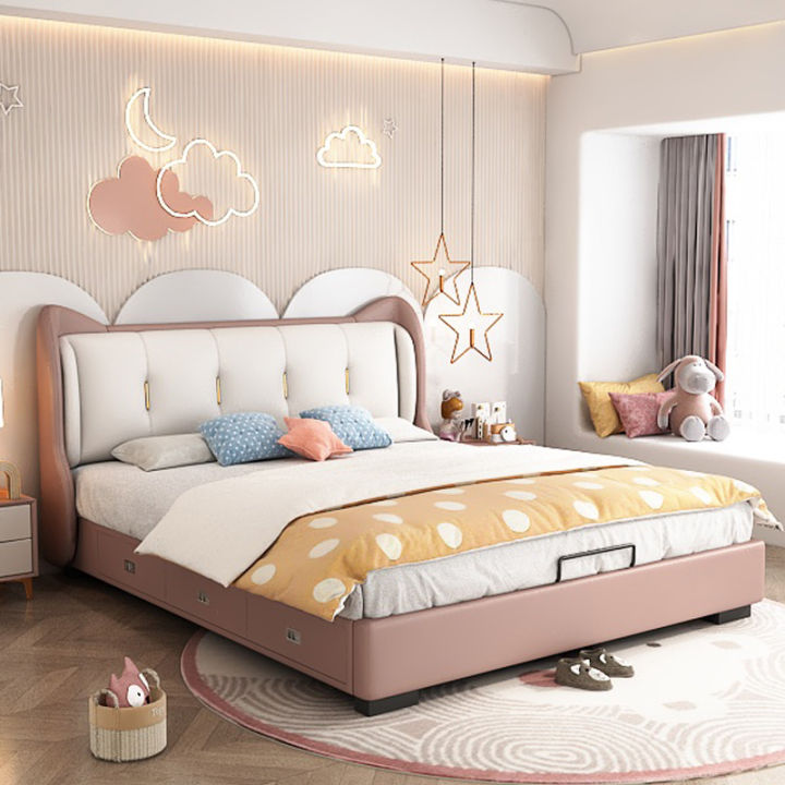 Single bed for girl best sale with storage