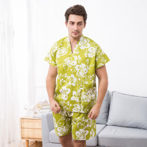 New Summer New Upgraded Disposable Bathing Suit Mens Moisture-Wicking Clothing Plus Size Thickened Cherry Blossom Soft Pajamas