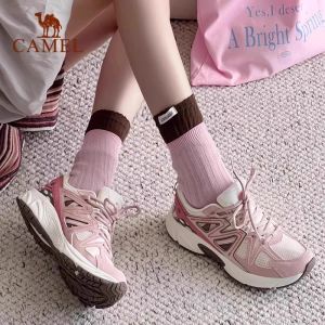 Cameljeans Womens New Retro Breathable Rebound Shock Absorption Grip Wear-resistant Sports Shoes
