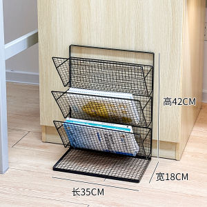 ชั้นวางหนังสือแยกชั้นสำหรับห้องนอน ชั้นวางหนังสือใต้โต๊ะ จัดระเบียบหนังสือวิชาการ หนังสือพิมพ์ จัดระเบียบ ติดผนังไม่ต้องติด