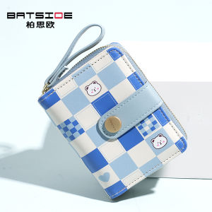 กระเป๋าสตางค์ผู้หญิงลายกระต่ายน่ารัก กระเป๋าถือลายหมูพับได้ กระเป๋าใส่ธนบัตร กระเป๋าใส่เหรียญ กระเป๋าใส่โทรศัพท์มือถือ สไตล์สตรีท กระเป๋าสะพายข้างแบบพับได้