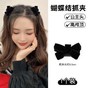 Black Bow Claw Clip Female 2024 New Arrival Fancy Barrettes Bun Princess Updo Hair Clip Clip Hairware