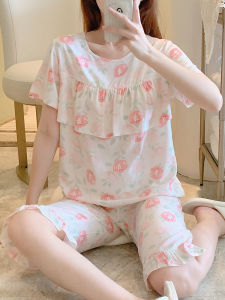 Summer Cotton Pyjama Set Shorts Sleeve
