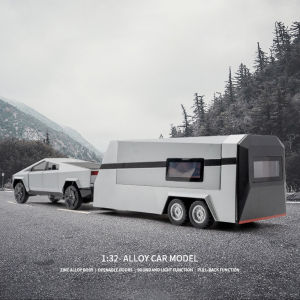 Xe Kéo Tesla Tỷ Lệ 1:32 Mô Hình Xe Hợp Kim Bộ Sưu Tập Đèn Âm Thanh Cho Người Yêu Xe Hơi Quà Tặng Sinh Nhật Trẻ Em Bằng Kim Loại Xe Mô Hình Đúc