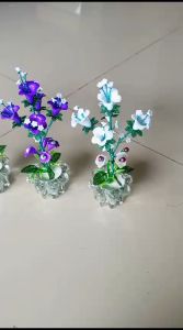 (COD) Pot+bunga lili/Bunga akrilik