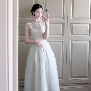 CHANGTONG | Charming Elegant Summer Dress with Waist Shaping and Skirt Flare