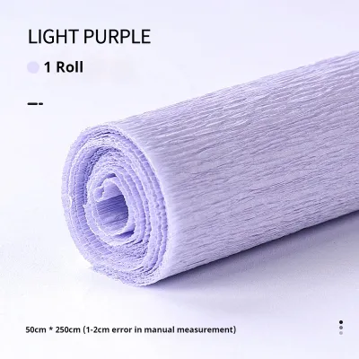 20 Colors 250x50cm Colored Crepe Paper Roll Origami Crinkled Crepe Paper Craft DIY Flowers Decoration Gift Wrapping Paper Craft