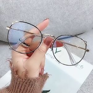 Gratis Ongkir - Kacamata Telinga Kucing / Kacamata Style Korea / Kacamata Cute / Bingkai Retro Bulat