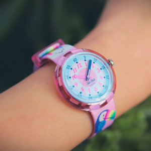 Flik Flak Toucans Treasures (FPNP185) Pink RECYCLED PET Kids Watch