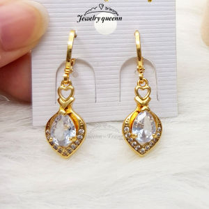 Khuyên Tai Nữ Titan Bông Tai Dáng Dài Đính Đá Mạ Vàng 18K Cách Điệu Thanh Lịch Trẻ Trung Phong Cách Hàn Quốc B25V16 | Jewelry Queenn