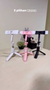 KIVEE ไม้เซลฟี่ ไม้เซลฟี่หมุน360 ไม้ถ่ายเซลฟี่ รีโมทบลูทูธ 3IN1ไม้เซลฟี่ไร้สาย แบบพกพาสะดวกรุ่น ไม้เซลฟี่มีไฟ