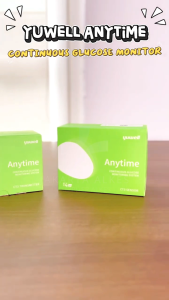 Yuwell Anytime Continuos Glucose Monitoring System CT3 Sensor CT3 Transmitter/Alat Cek Gula Darah