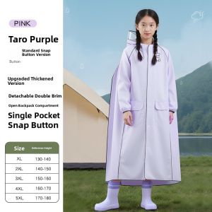 MONLEYTA | German Childrens Raincoat Full Body Waterproof Long Coat With School Bag Boys And Girls Primary School Students Special Use