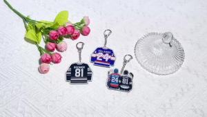 Heated Rivalry TV Show Keychain Accessories Bag 81 24 Mini Jersey Shane Hollander Ilya Rozanov Keyrings Fans Gifts
