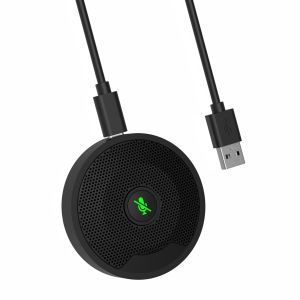 UM10 USB Conference Microphone 360° Omnidirectional Condenser PC Microphones for Video Conference Gaming Chatting
