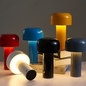 Mushroom table lamp study table light lamp Portable Cordless Touch Rechargeable Decor Lamp USB Bedside Lamp night light for bedroom Home Restaurant Decor Desk Light Cafe Hotel Study light lamp bar table lights