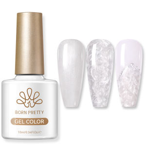 BORN PRETTY | BORN PRETTY 10ml White Thread Nail Gel Polish Pearl Effect Vernis Semi Permanent Nail Art Manicure Soak Off LED UV Nail Gel