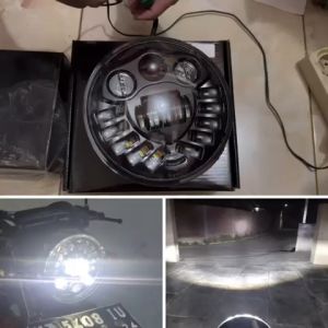 Projector 16 Led 5.75 inch Import 75 Watt Asli Import Dus Hitam Polos