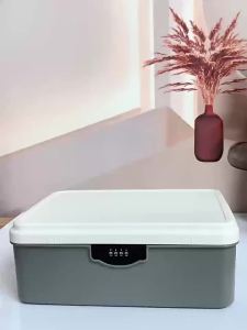 Hộp An Toàn Khóa Mật Khẩu Kỹ Thuật Số Hộp Đựng Thuốc Và Hộ Chiếu Di Động Hộp Đựng Tài Liệu Bằng Nhựa ABS Thân Thiện Với Môi Trường Để Đựng Tiền Mặt Trang Sức Bảo Mật Riêng Tư