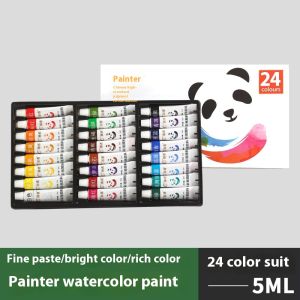 จิตรกรแบบพกพาขนาดเล็กรูปวาดสีน้ำ12/24สี5มล. ภาพวาดเฉพาะสำหรับนักเรียนศิลปะ
