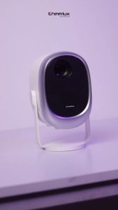 Proyektor Cheerlux H1 Android Wifi Mirroring ke HP Terdapat Handle Tripod 360° Rotating 2000 Lumens 720P Elektrik Focus