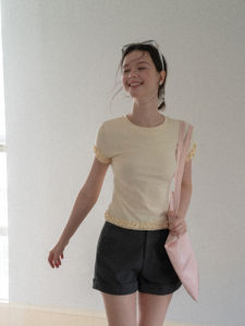 Áo Cổ Tròn Tay Ngắn Ôm Body Đa Năng