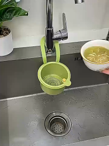 Hanging Sink Drain Basket Multifunctional Kitchen Sink Separation Food Residue Filter Basket