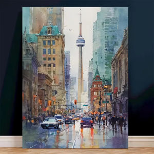 Trò Chơi Ghép Hình Phong Cảnh Thành Phố Bằng Màu Nước Toronto Nghệ Thuật Sống Động Đồ Sưu Tầm 500/1000/1200/2000 CÁI Quà Tặng Sở Thích Thư Giãn Dành Cho Lứa Tuổi Từ 14 Trở Lên