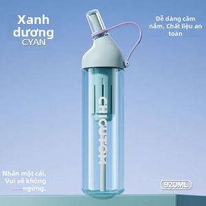 CHICU TOM | Bình Nước Có Ống Hút Tritan Dành Cho Học Sinh Và Trẻ Em