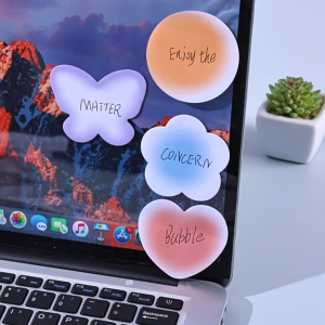 Satu Keluarga Sticky Notes Gradasi A127 Memo Tempel Gradasi Polos Kertas Catatan Warna Pastel