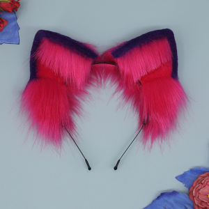 Cheshire Cat Cosplay Props Animal Ear Tail Headband Halloween Carnival Club Pub Masquerade Party Costumes Womens Headwear