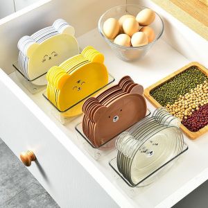 Đĩa Nhựa Khay Đựng Đồ Ăn Vặt Khay đựng đồ ăn vặt hình gấu hoạt hình dễ thương sắp xếp gọn gàng cho nhà bếp LAZY LIFE STORE