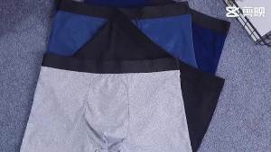 Four seasons breathable mens milk silk simple boxer briefs fashionable youth skin-friendly soft boxer briefs