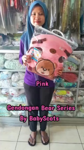 babyscots gendongan Bear series B2G4104 tersedia warna pink dan biru