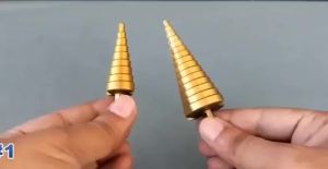 3pc HSS Step Drill Bit Set Cone Hole Cutter Taper Metric 4 - 12 / 20 / 32mm 1 / 4 Titanium Coated Metal Hex Core Drill Bits