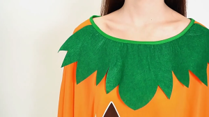 (Ready Stock) Pumpkin Halloween Costume Adult Children Festival Party Orange Outfit Cloak Cosplay Events Stage