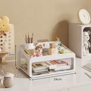 Desktop Organizer Drawer Style Storage Box Office Stationery Cosmetic Accessories Arrangement Cabinet Simple Rectangular Shape