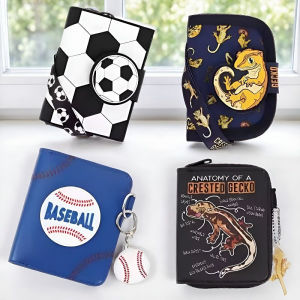 Dinggelvxing | Childrens Wallet with Card Holder and Strap