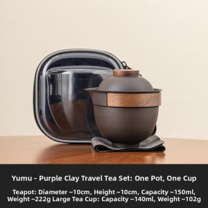 JISU | Portable Outdoor Tea Set Purple Clay