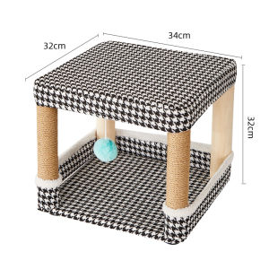 NANGDUXIONG | All-Season Durable Cat Bed Stool with Scratching Board Climbing Frame