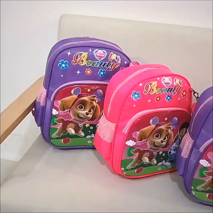 Kids School Bag Cute Large Capacity School Backpack Cartoon Printed Lightweight Kindergarten