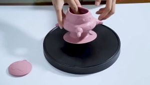 Pet Silicone Breast Feeder Puppy Kitten Milk Bowl Simulation Pacifier Nursing Bottle Pet Food Storage Container