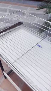 [Chính Hãng] Giá xoong nồi nan tròn inox 304 ray âm giảm chấn cao cấp