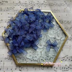 Colorful Silk Butterfly Knots 2X2cm Cotton Doll Clothes Headwear DIY Accessories Blythe Doll Outfit Small Decorations